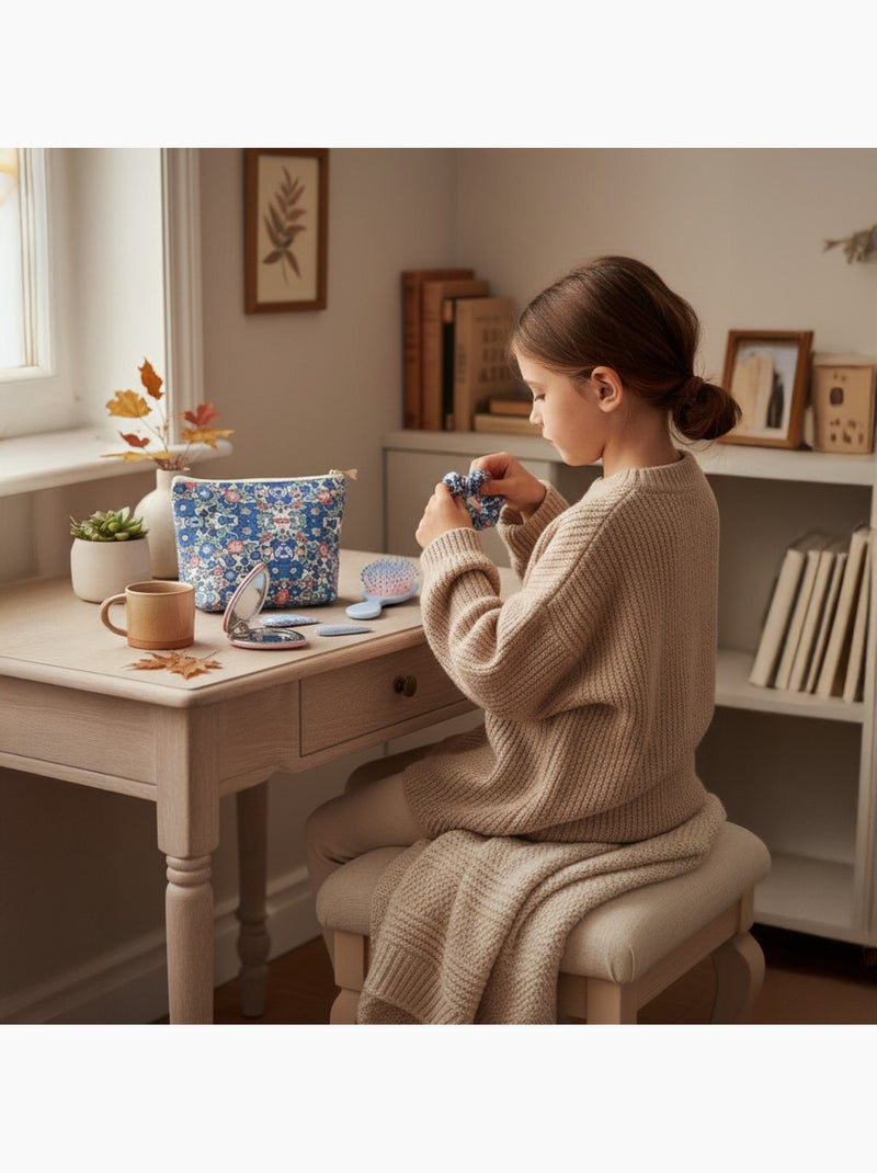 Neceser de belleza con accesorios Azul - Kiabi