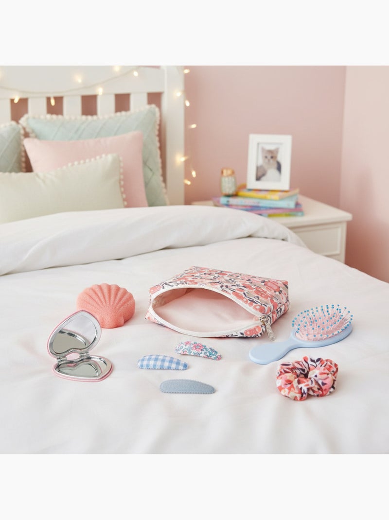 Neceser de belleza con accesorios Rosa - Kiabi