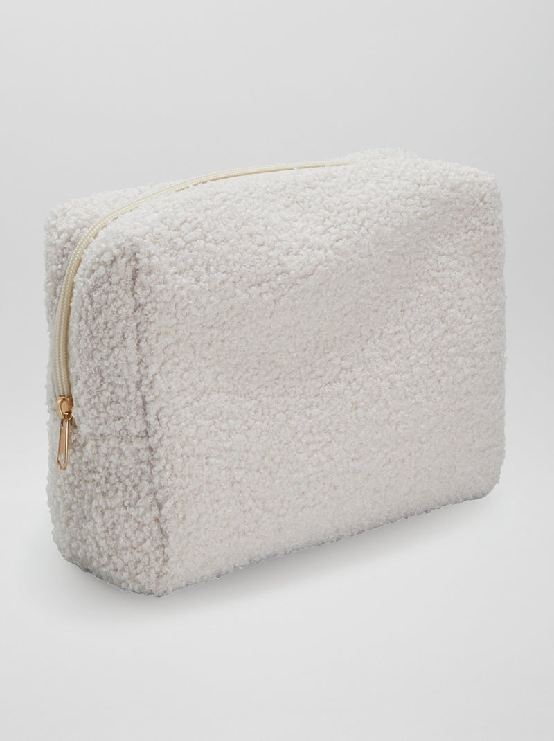 Neceser de borreguito BEIGE - Kiabi