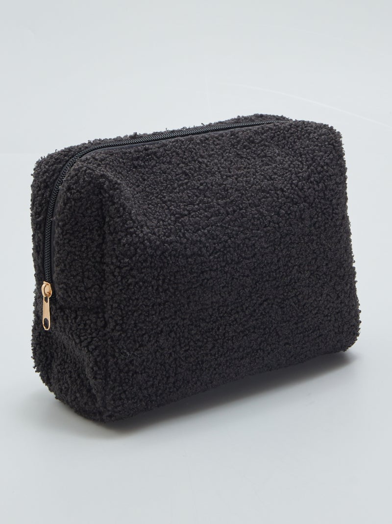 Neceser de borreguito NEGRO - Kiabi