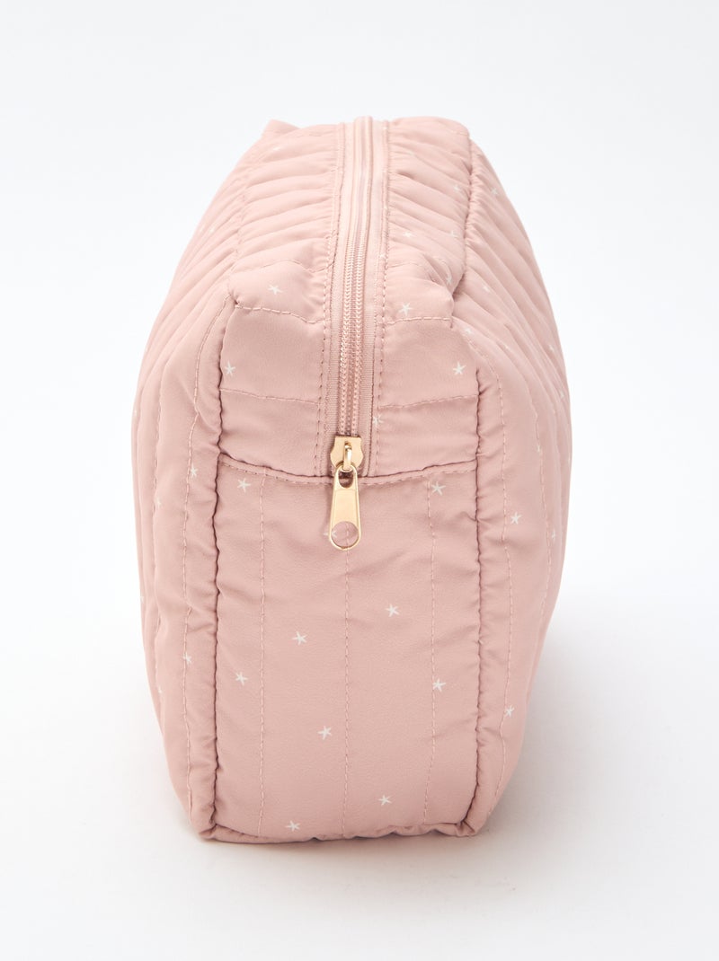 Neceser de cuidados estampado Rosa - Kiabi