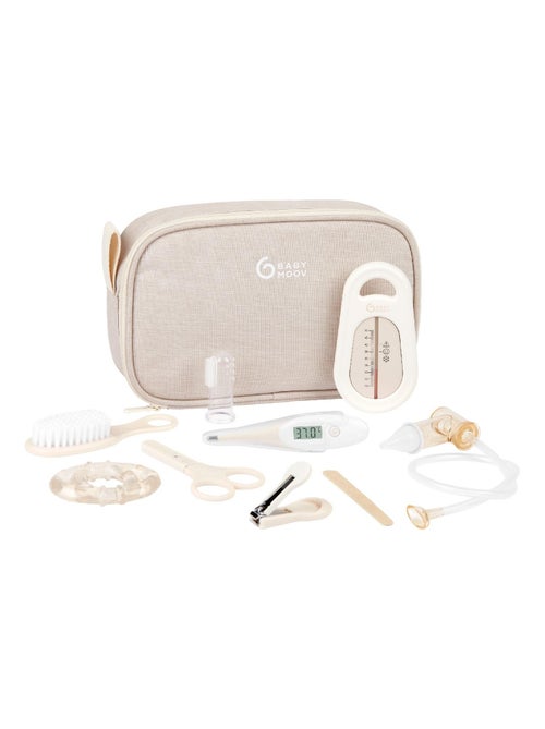 Neceser de cuidados para bebé compacto con 9 accesorios, color Arena 'Babymoov' - Kiabi Neceser de cuidados para bebé compacto con 9 accesorios, color Arena 'Babymoov' - Kiabi