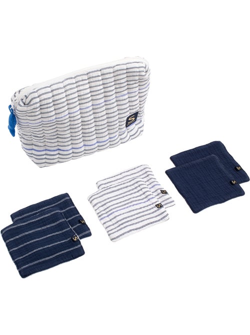 Neceser de gasa doble de algodón y cuadraditos de - SAUTHON - Kiabi