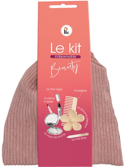 Neceser de viaje 6 accesorios de belleza algodón - Kiabi