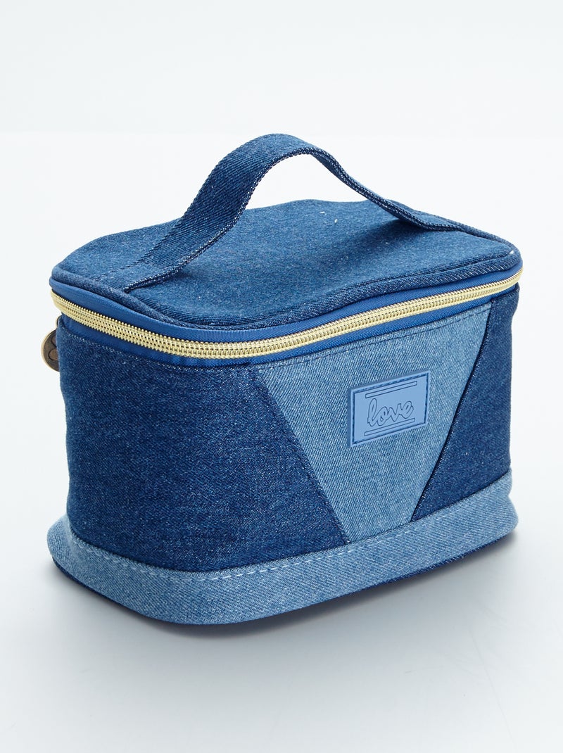 Neceser efecto vaquero azul denim - Kiabi