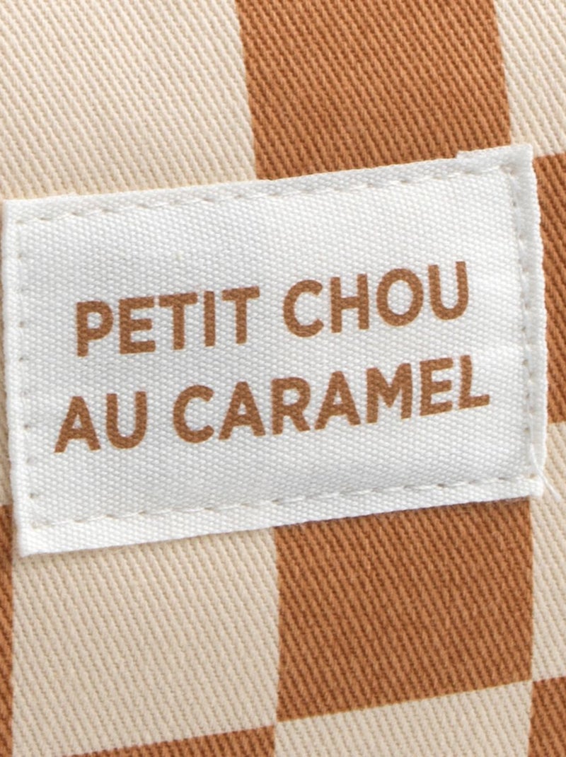 Neceser en algodón con estampado de - SAUTHON Marrón caramelo - Kiabi