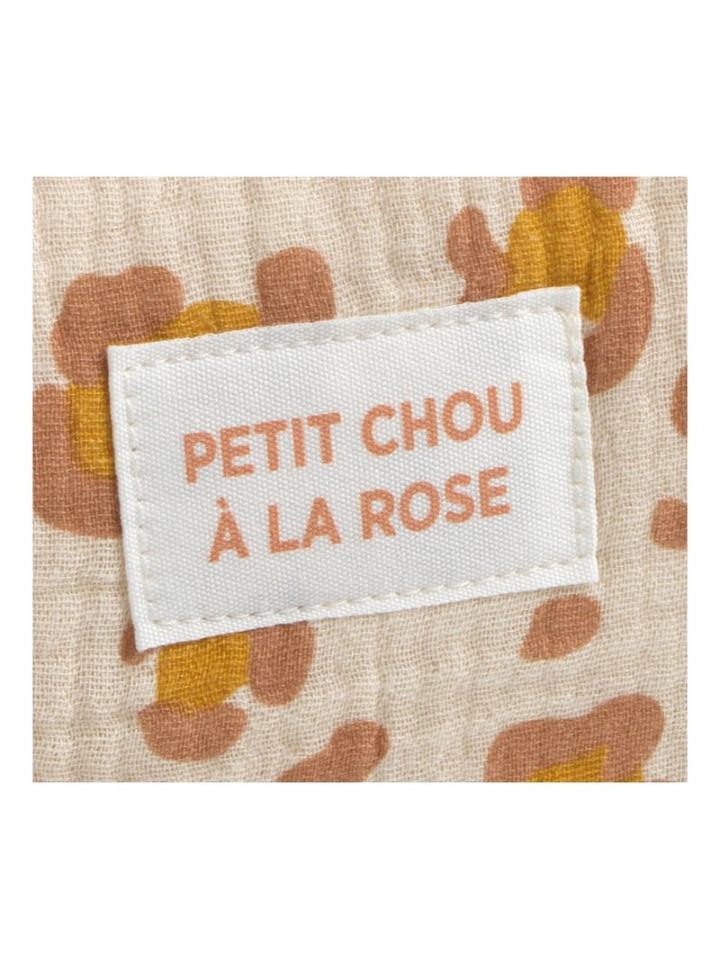 Neceser en gasa de algodón con estampado de - SAUTHON Beige/Rosa - Kiabi