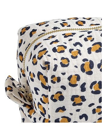 Neceser en gasa de algodón con estampado de - SAUTHON