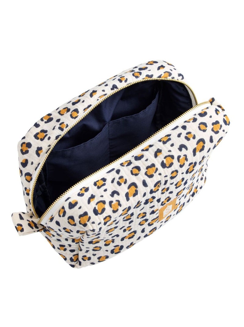 Neceser en gasa de algodón con estampado de - SAUTHON Negro Crudo - Kiabi