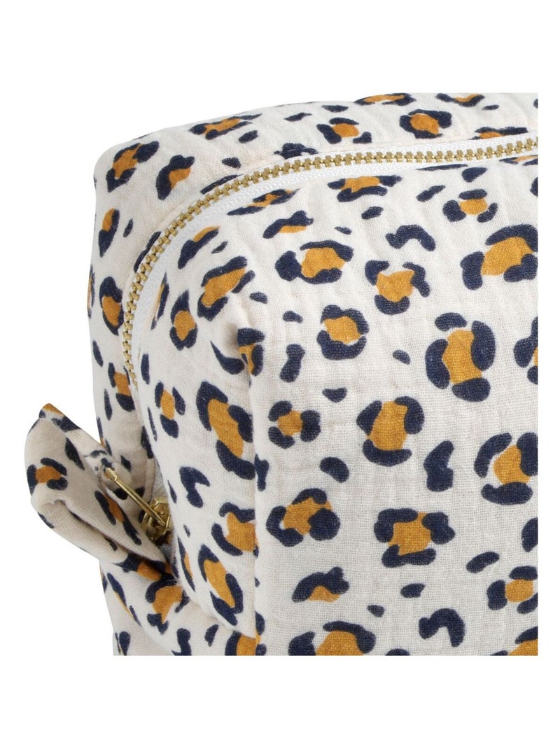 Neceser en gasa de algodón con estampado de - SAUTHON Negro Crudo - Kiabi