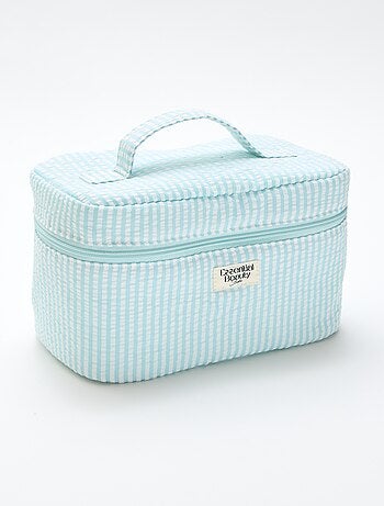 Neceser estampado con asa de transporte