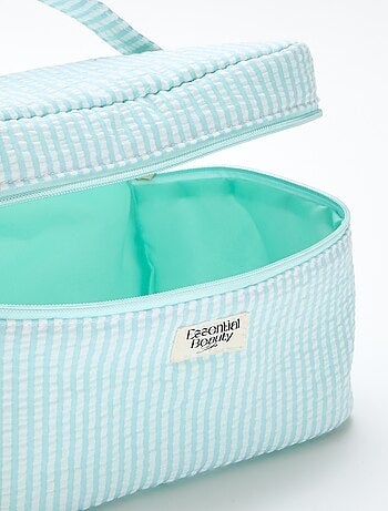 Neceser estampado con asa de transporte