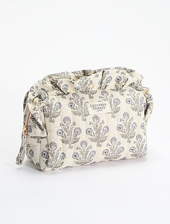 Neceser estampado de tela