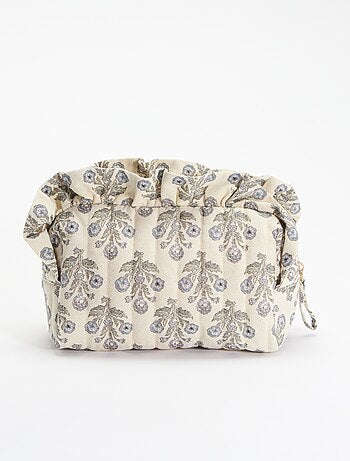 Neceser estampado de tela