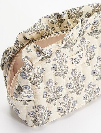 Neceser estampado de tela