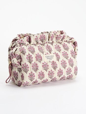 Neceser estampado de tela