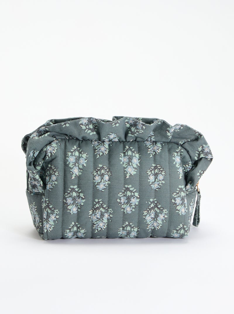 Neceser estampado de tela Verde - Kiabi