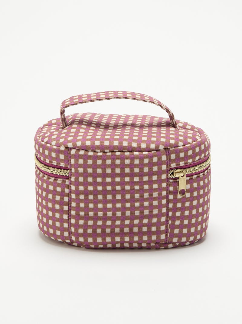 Neceser estampado Marron - Kiabi