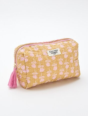 Neceser estampado y con cremallera