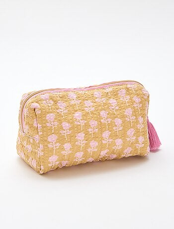 Neceser estampado y con cremallera