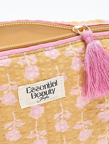 Neceser estampado y con cremallera