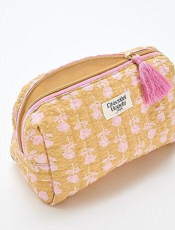 Neceser estampado y con cremallera