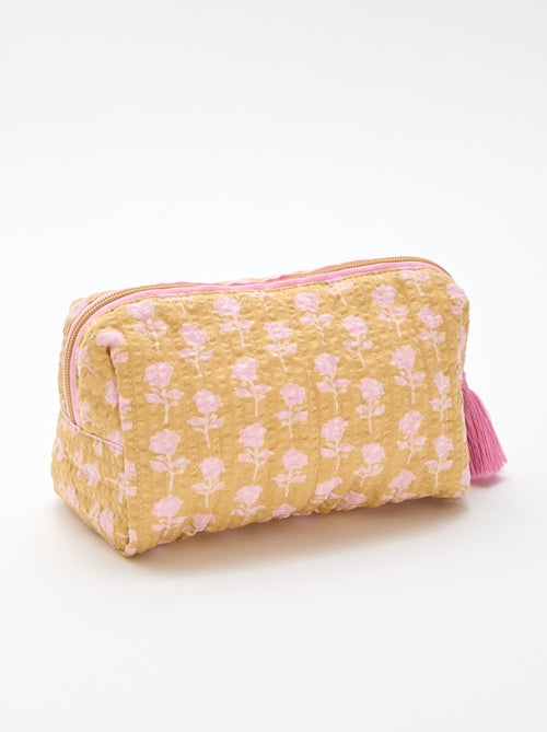 Neceser estampado y con cremallera - Kiabi