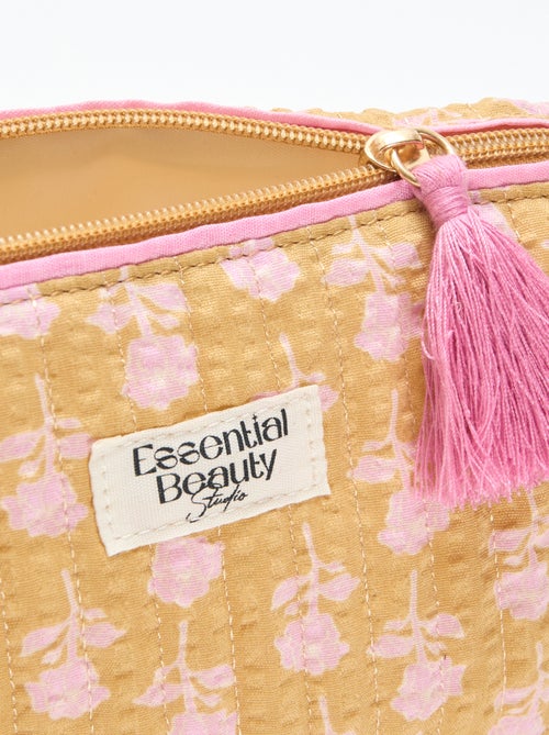 Neceser estampado y con cremallera - Kiabi