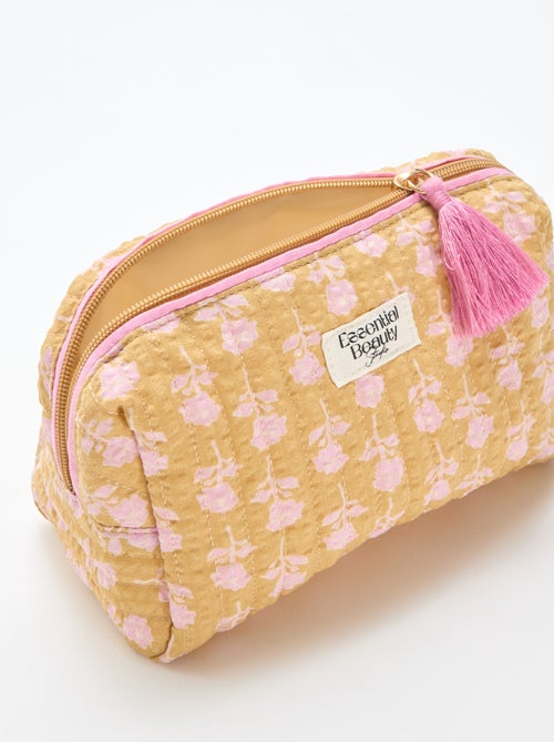 Neceser estampado y con cremallera - Kiabi