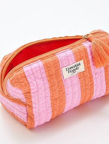 Neceser estampado y con cremallera