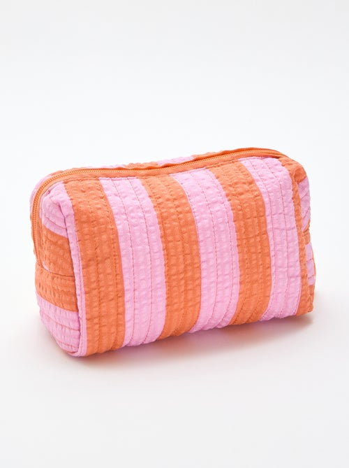 Neceser estampado y con cremallera - Kiabi