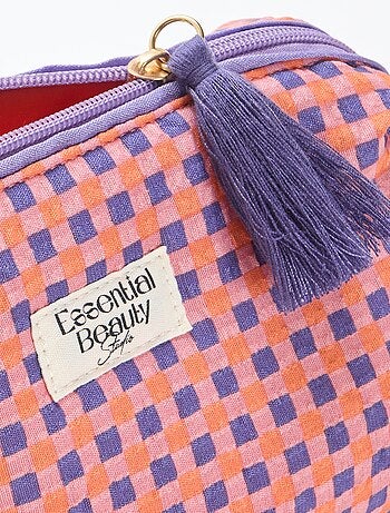 Neceser estampado y con cremallera