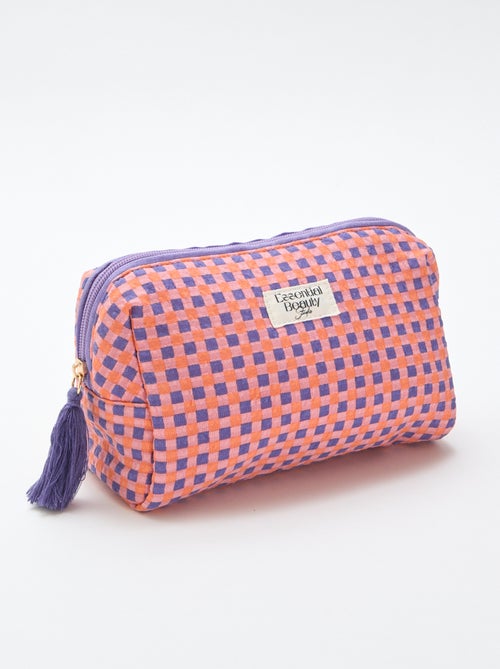 Neceser estampado y con cremallera - Kiabi