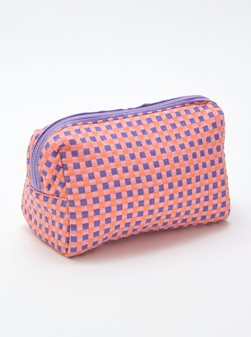 Neceser estampado y con cremallera - Kiabi