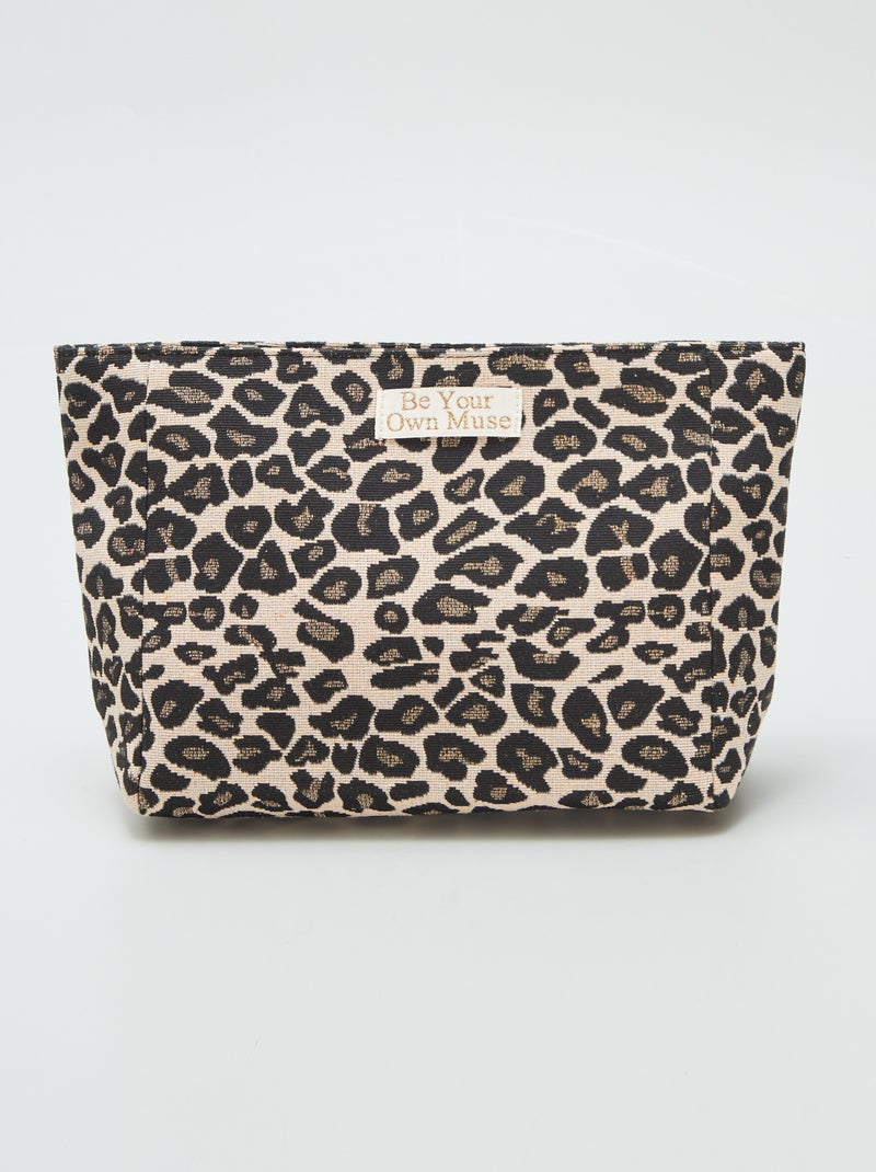 Neceser 'leopardo' NEGRO - Kiabi