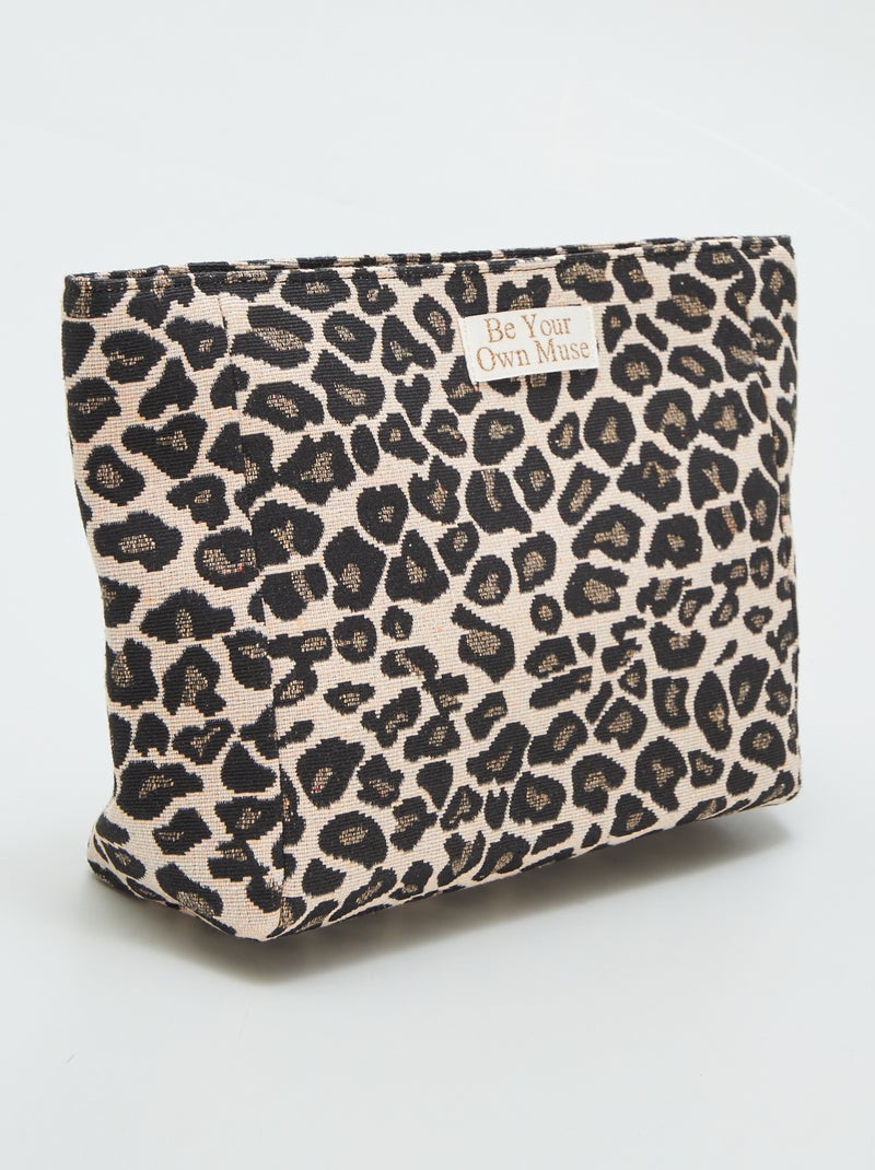 Neceser 'leopardo' NEGRO - Kiabi