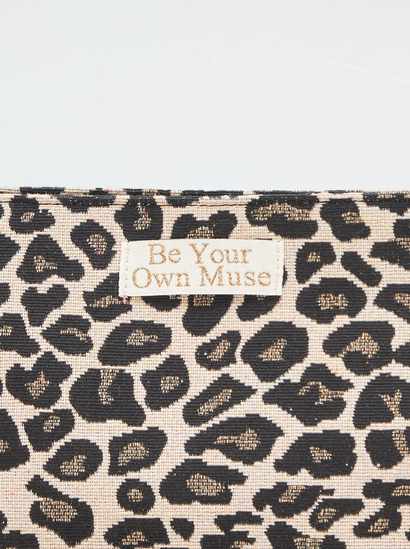 Neceser 'leopardo' NEGRO - Kiabi