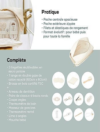 Neceser para bebé Curl White «Babymoov»