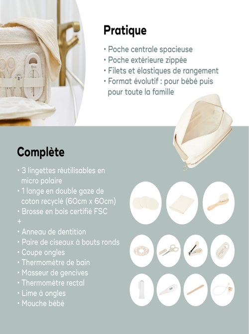 Neceser para bebé Curl White «Babymoov» - Kiabi