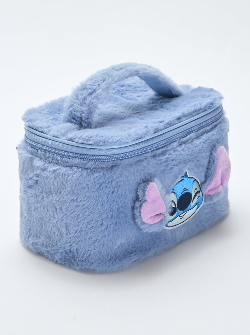 Neceser 'Stitch' de malla peluche Azul - Kiabi