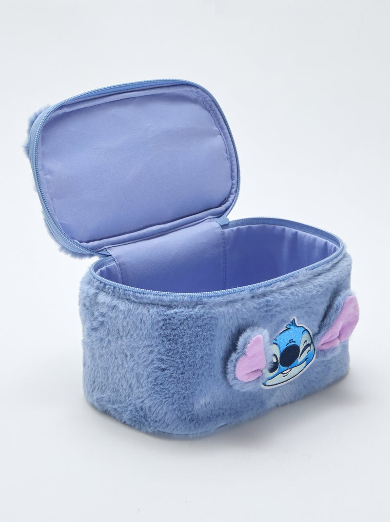 Neceser 'Stitch' de malla peluche Azul - Kiabi