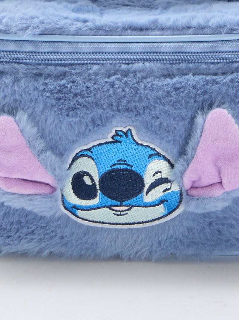 Neceser 'Stitch' de malla peluche Azul - Kiabi