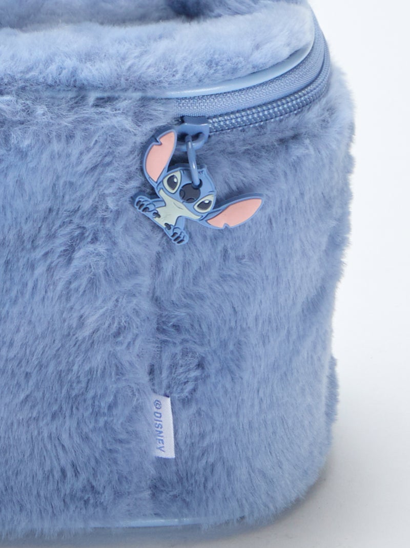 Neceser 'Stitch' de malla peluche Azul - Kiabi