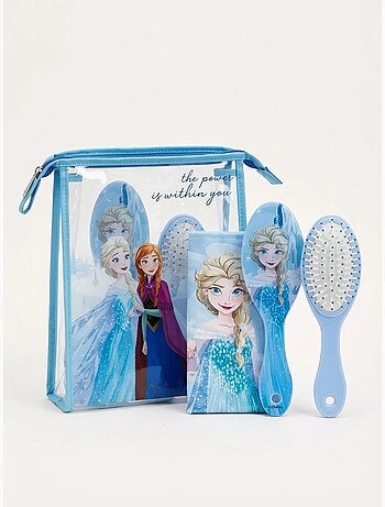 Neceser transparente con peine y toalla disney