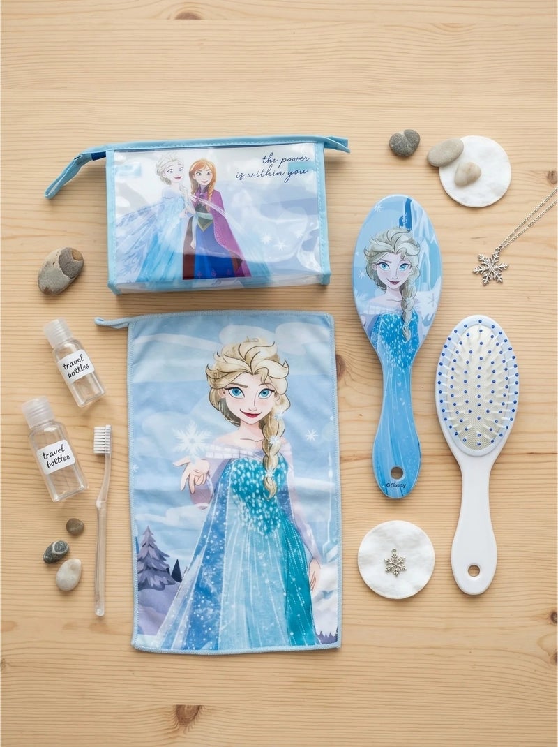 Neceser transparente con peine y toalla disney Azul - Kiabi