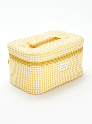 Neceser vanity con estampado vichy