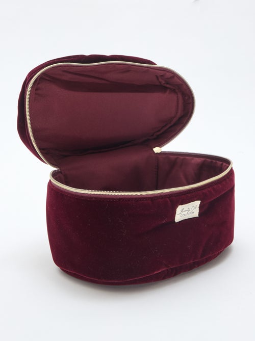 Neceser Vanity de terciopelo - Kiabi