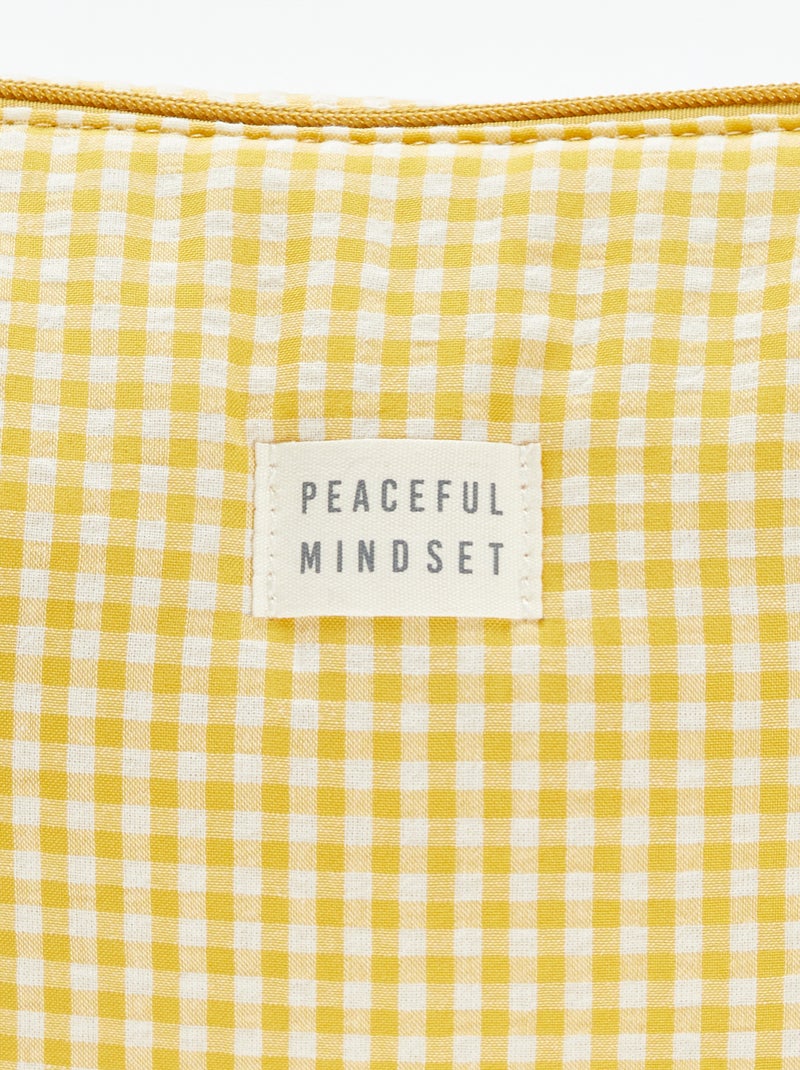 Neceser vichy con frufrús AMARILLO - Kiabi