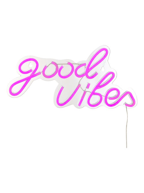 Neón LED de pared "Good Vibes - Kiabi