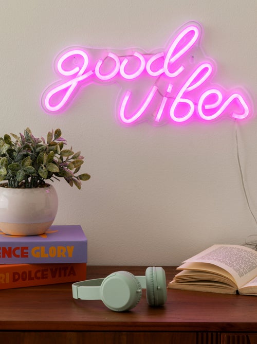 Neón LED de pared "Good Vibes - Kiabi